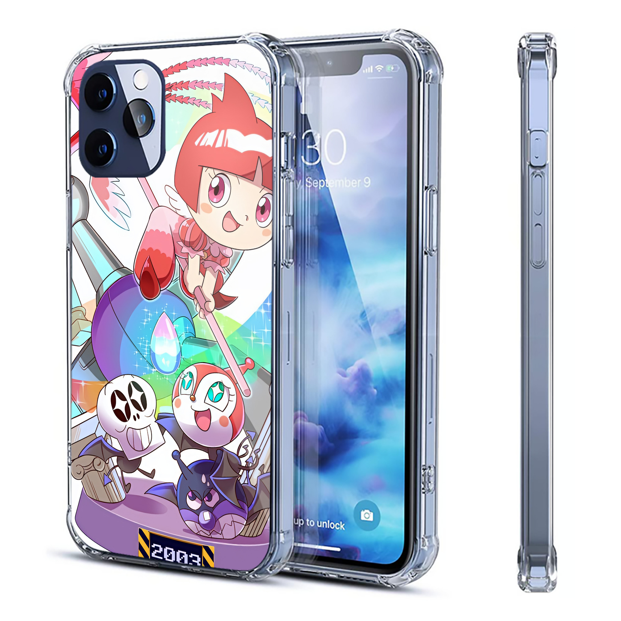 （画像用） アンパンマン Anpanman 【iPhone 12シリーズ対応】透明スマホケース（クリアソフトケース）